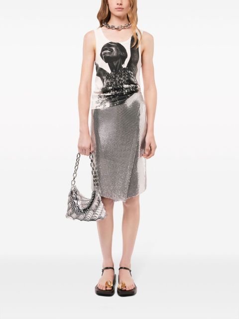 Rabanne chainmail shoulder bag - Silver - zdjęcie produktu nr 2