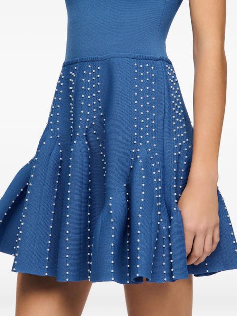 SANDRO mini scoop-neck dress - Blue