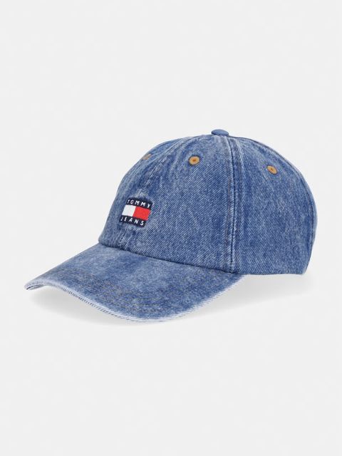 Tommy Jeans czapka z daszkiem damska jeansowa - zdjęcie produktu nr 1