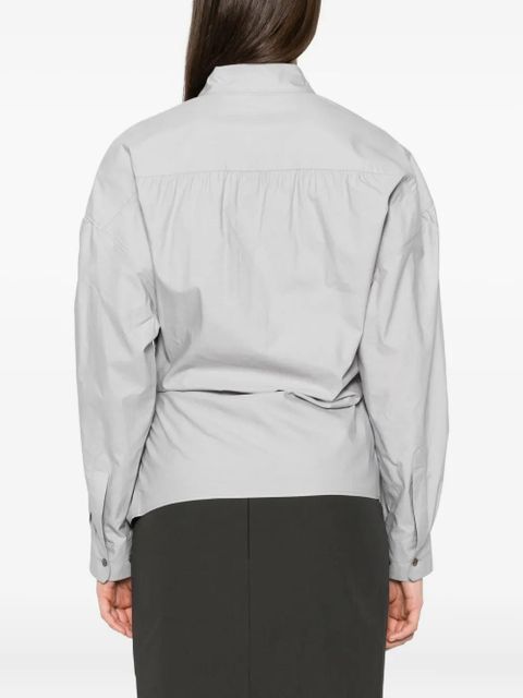 LEMAIRE classic-collar twisted shirt - Grey