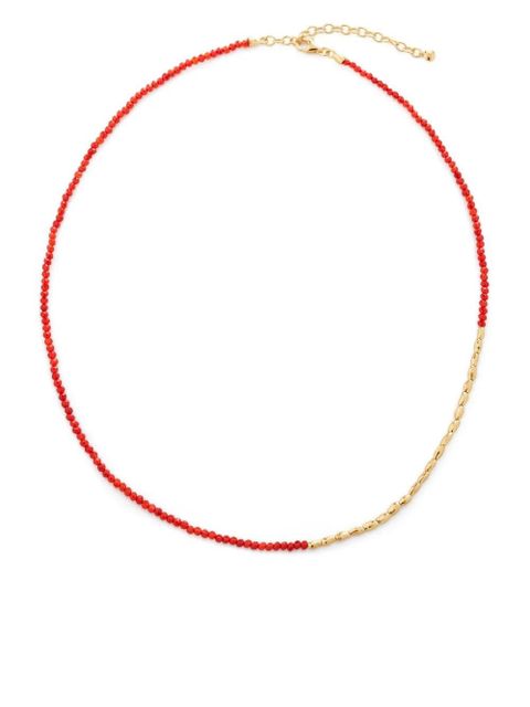 Monica Vinader Mini Nugget Gemstone Beaded Necklace - Gold - zdjęcie produktu nr 1