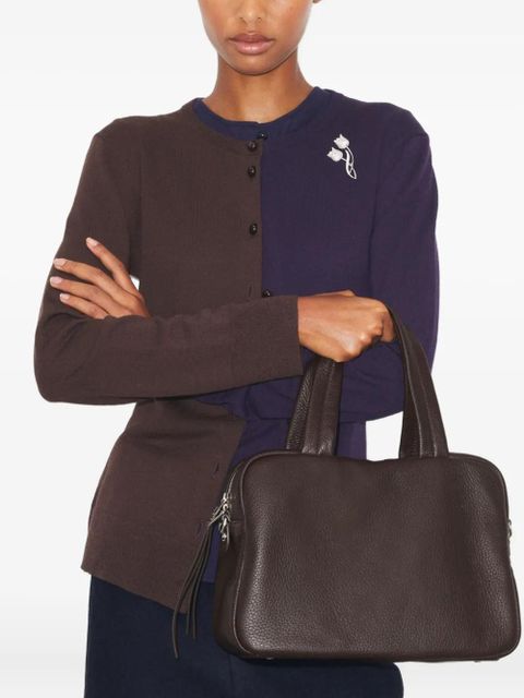 Tory Burch Minimalist leather tote bag - Brown - zdjęcie produktu nr 2