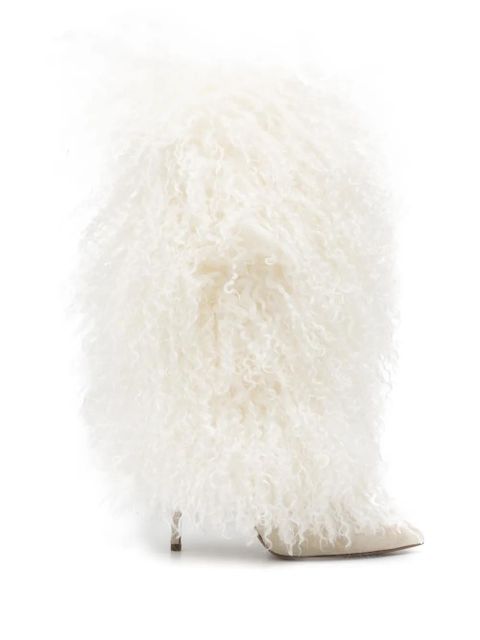 Paris Texas 105mm textured boots - White - zdjęcie produktu nr 1