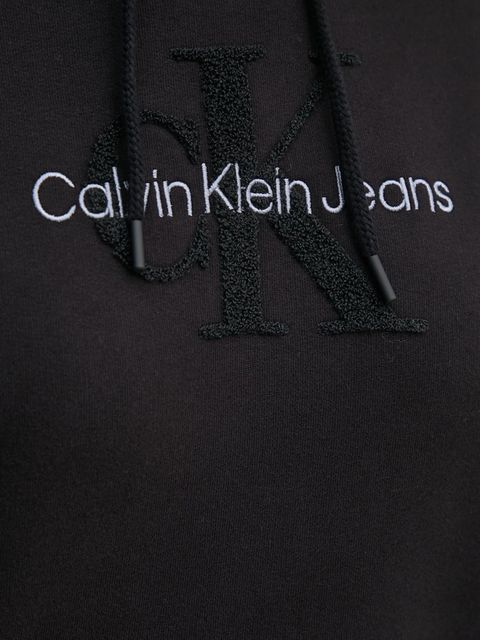 Calvin Klein Jeans sukienka bawełniana kolor czarny mini oversize J20J224685