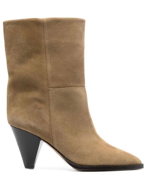 ISABEL MARANT Rouxa 70mm suede boots - Neutrals - zdjęcie produktu nr 1
