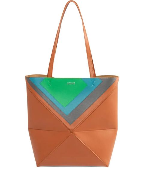 LOEWE Puzzle Fold tote bag - Orange - zdjęcie produktu nr 1