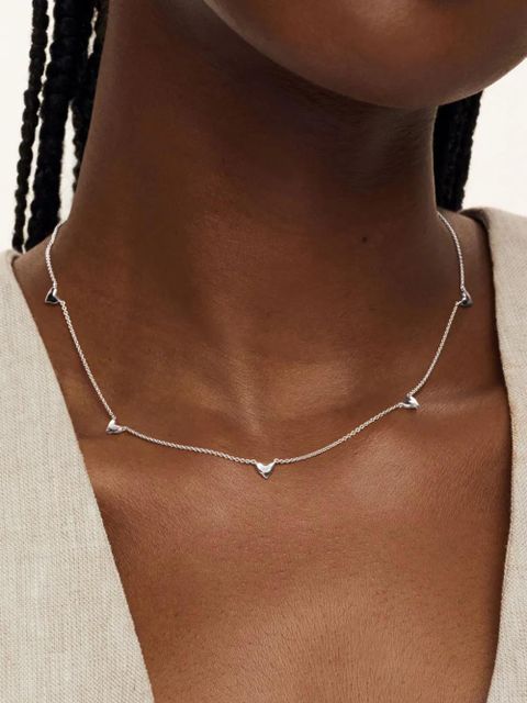 Monica Vinader Heart Station sterling silver necklace