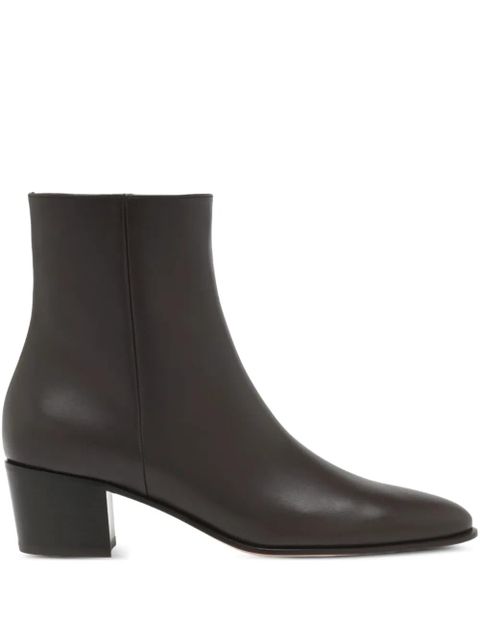 Gianvito Rossi zip-detail leather boots - Brown - zdjęcie produktu nr 1