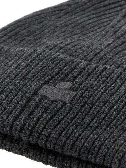 ISABEL MARANT Mayers ribbed beanie hat - Grey