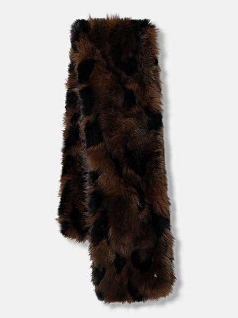 Kurt Geiger London szalik damski kolor brązowy wzorzysty 9433630609 - zdjęcie produktu nr 1