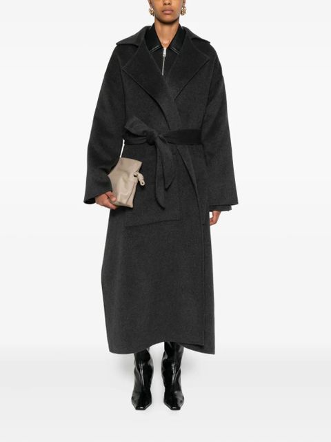 Nanushka belted wool coat - Grey - zdjęcie produktu nr 2