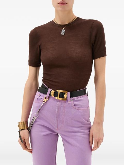 Versace ribbed T-shirt - Brown - zdjęcie produktu nr 2