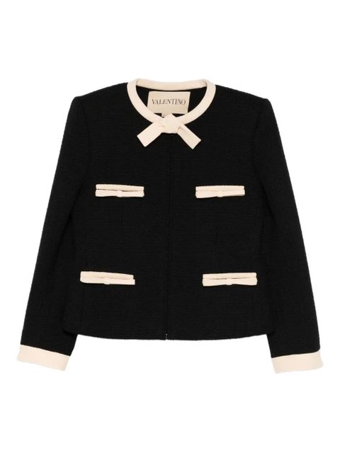 Valentino Garavani bow-detailed jacket - Black - zdjęcie produktu nr 1
