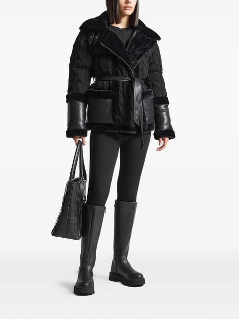 Manière De Voir Tara belted jacket - Black