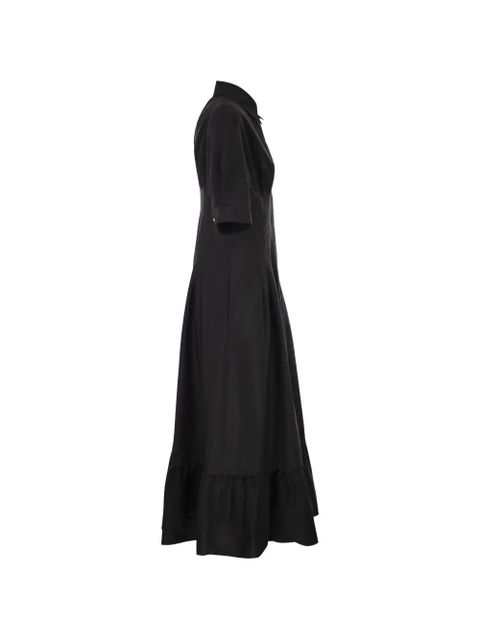 Max Mara Cera pleats shirt maxi dress - Black