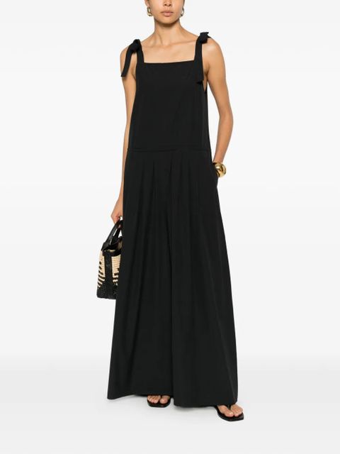 Weekend Max Mara tie-fastening pleated jumpsuit - Black - zdjęcie produktu nr 2