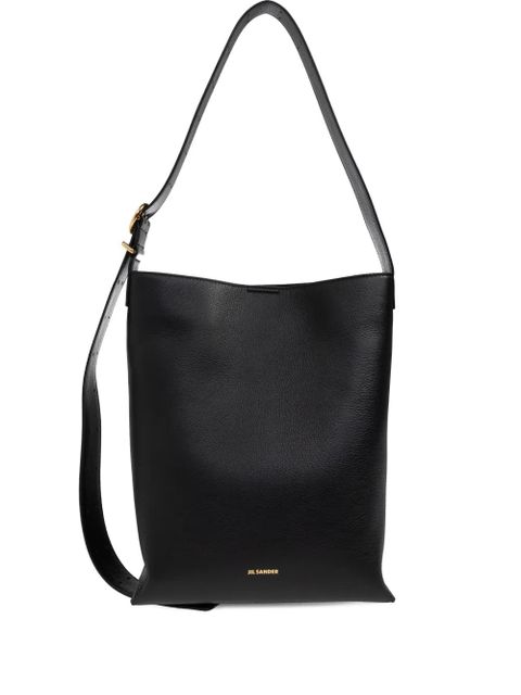 Jil Sander small leather strap shoulder bag - Black - zdjęcie produktu nr 1