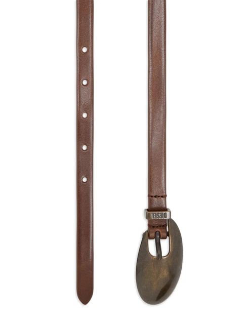 Diesel sculptural-buckle belt - Brown - zdjęcie produktu nr 2