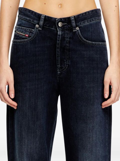 Diesel 1971 D-SENT-S1 shaded embroidered jeans - Blue