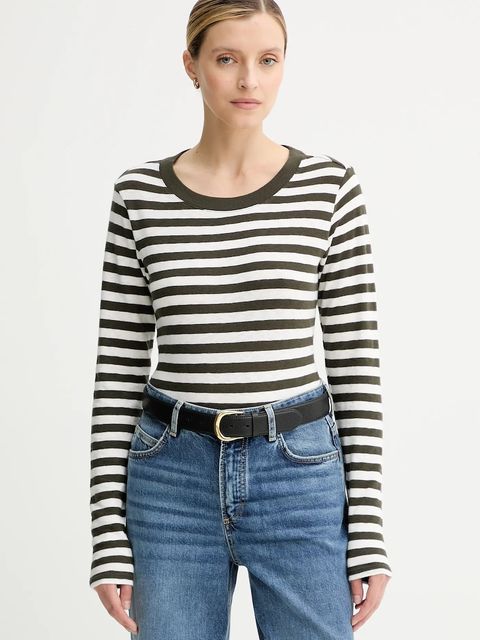 Marc O'Polo longsleeve bawełniany kolor zielony 5000007074 - zdjęcie produktu nr 1