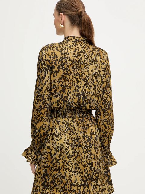 Morgan sukienka kolor zielony mini rozkloszowana REOLY.F