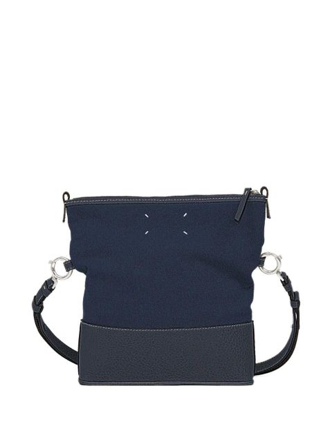 Maison Margiela top-zip leather shoulder bag - Blue - zdjęcie produktu nr 2