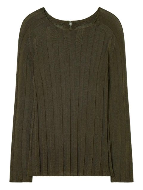 Tory Burch ribbed sweater - Green - zdjęcie produktu nr 1