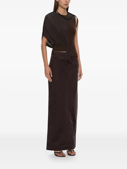 Christopher Esber Collision draped top - Brown