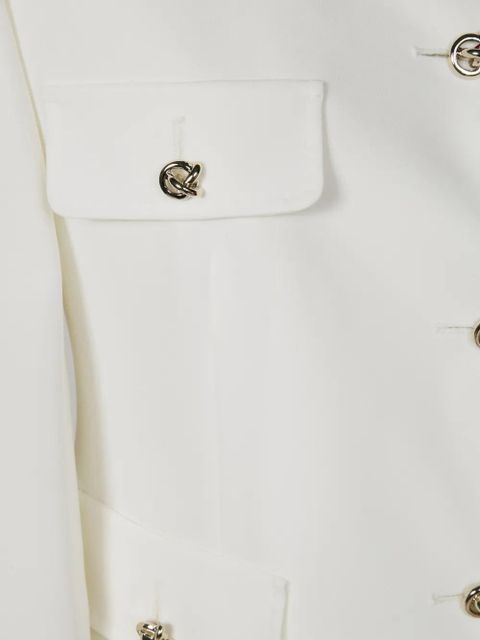 Max Mara collarless jacket - White