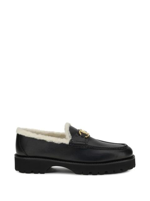 Valentino Garavani logo leather loafers - Black - zdjęcie produktu nr 1