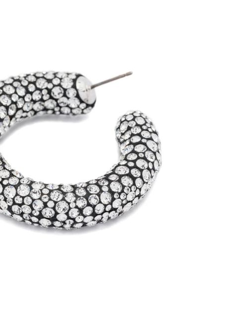 Swarovski Sublima hoop earrings - White