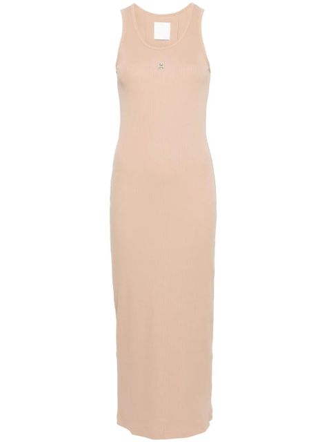 Givenchy 4G-plaque ribbed maxi dress - Neutrals - zdjęcie produktu nr 1