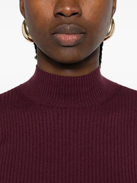 TWINSET ribbed-knit high-neck top - Red