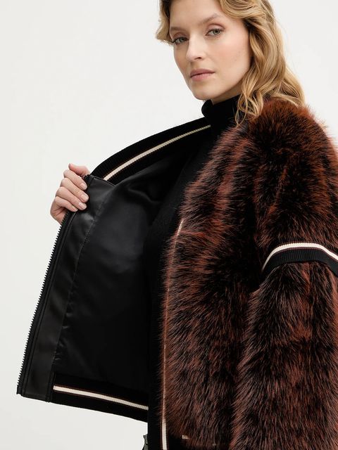 Guess kurtka KATIA kolor brązowy przejściowa W5BL67 W3790