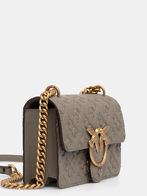 Pinko torebka skórzana kolor beżowy 100074 A1YB