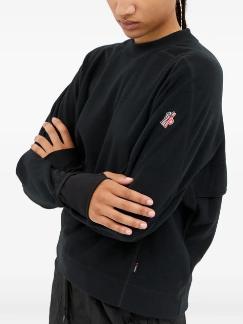 Moncler Grenoble logo-embroidered sweatshirt - Black - zdjęcie produktu nr 1