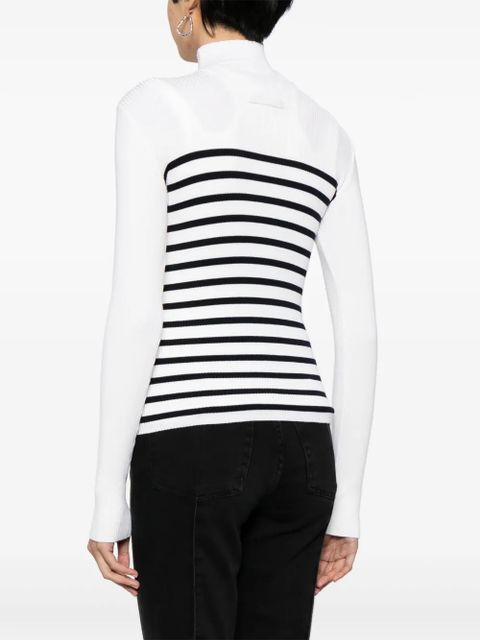 Jean Paul Gaultier cut-out knitted top - Neutrals