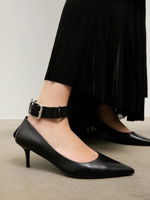 Answear.LAB szpilki skórzane kolor czarny - zdjęcie produktu nr 2