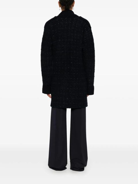 TWINSET check-pattern cardi-coat - Blue