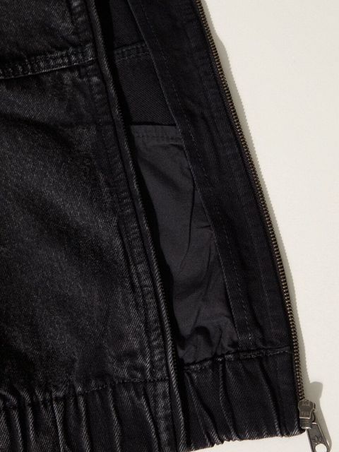 adidas Originals kurtka jeansowa damska kolor czarny przejściowa oversize IW5759