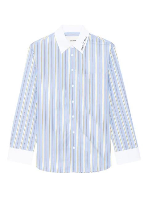 Zadig&Voltaire striped cuff shirt - Blue - zdjęcie produktu nr 1
