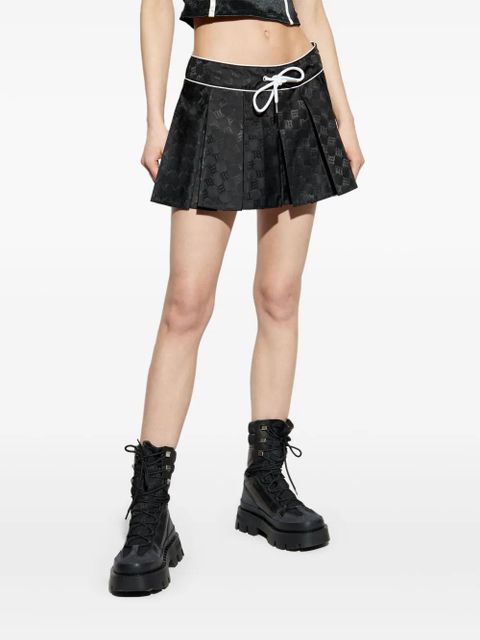 MISBHV Jacquard Monogram mini skirt - Black