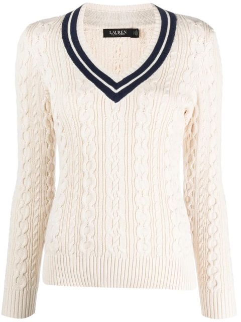 Lauren Ralph Lauren Meren long-sleeve knitted jumper - Neutrals - zdjęcie produktu nr 1