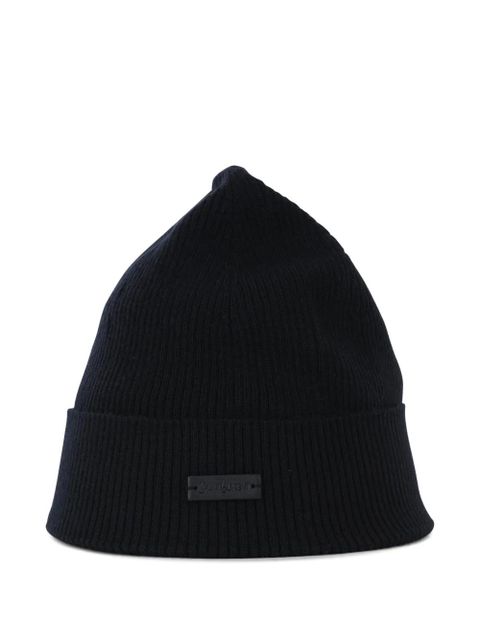 Saint Laurent ribbed wool beanie - Black - zdjęcie produktu nr 1
