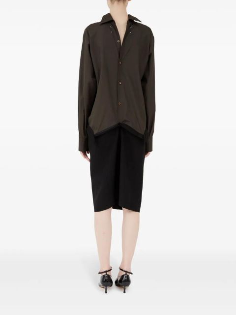 Maison Margiela panelled midi dress - Black