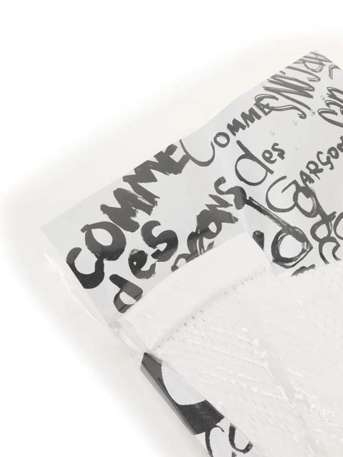 Comme Des Garçons logo socks - White - zdjęcie produktu nr 2