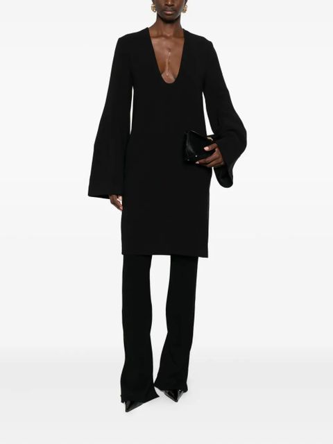 TOTEME bell-sleeve mini dress - Black