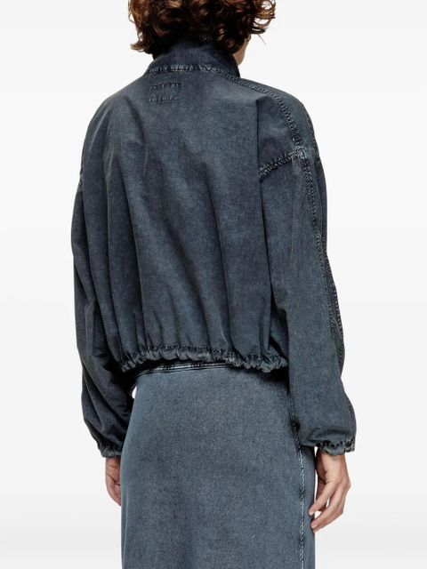 Diesel G-Leam-R1 cropped denim jacket - Black