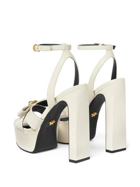 Versace 140mm Medusa leather sandals - Neutrals