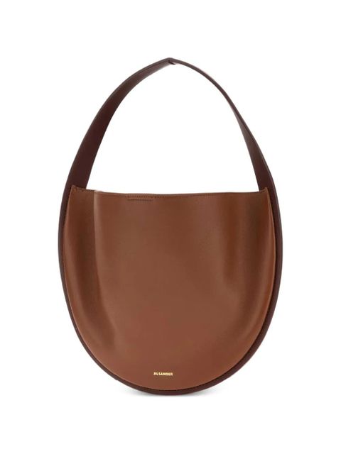 Jil Sander Pivot leather tote bag - Neutrals